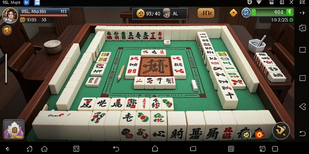 Tangkapan layar gameplay <strong>9SL</strong> yang menampilkan suasana permainan Mahjong yang seru.