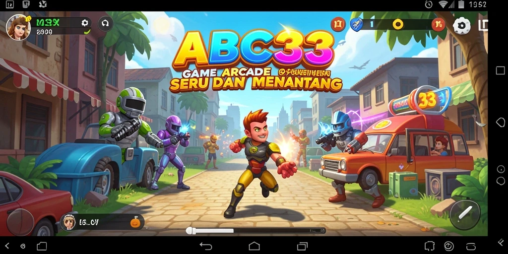 Tampilan gameplay seru dalam game Arcade ABC33.