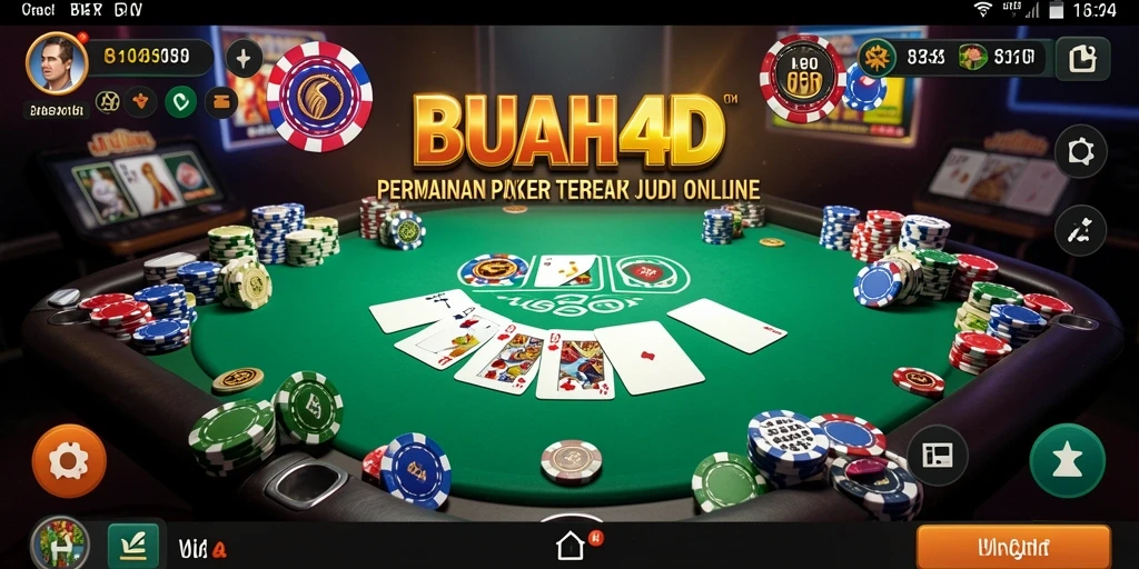 Tampilan menarik dari gameplay Poker BUAH4D yang seru.
