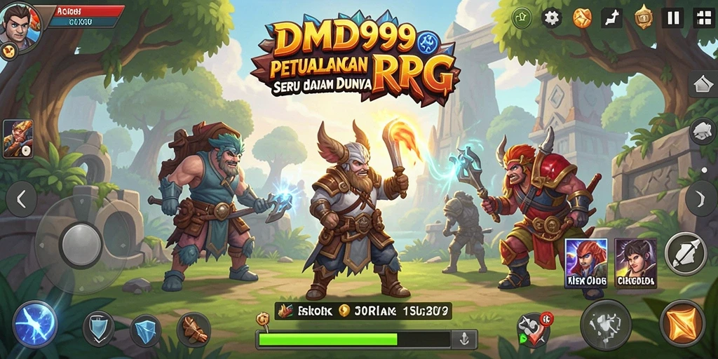 Gameplay DMD999 yang seru dan penuh aksi dalam dunia RPG.