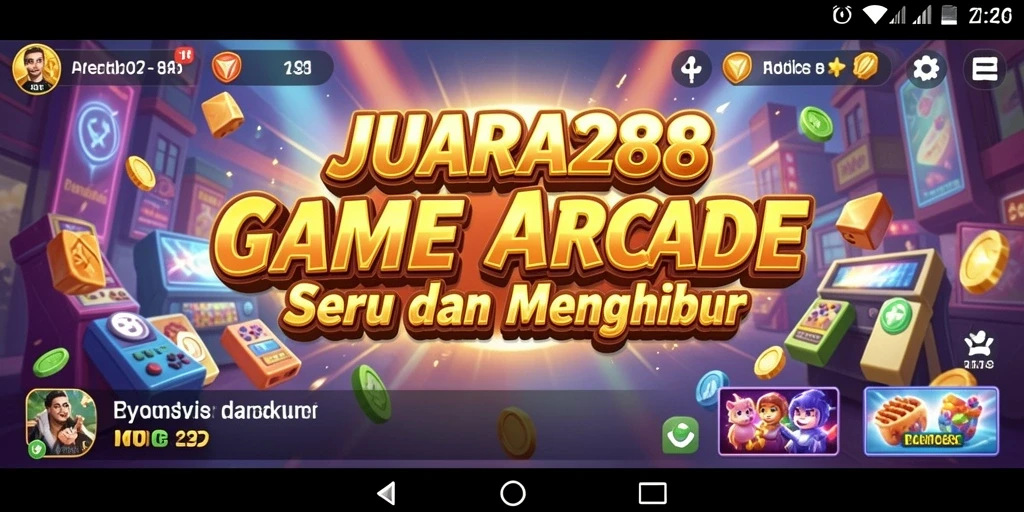 Tampilan seru gameplay JUARA288 dalam aksi Arcade.