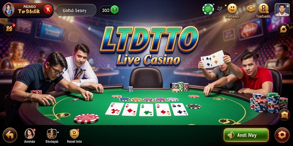 Screenshot menampilkan gameplay seru LTDTOTO di Live Casino.