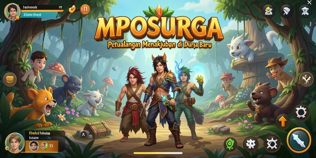 Tampilan gameplay <strong>MPOSURGA</strong> yang menakjubkan dengan petualangan seru.