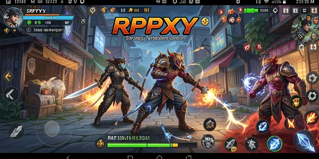 Tampilan gameplay intens dan strategi seru di RPYYY.