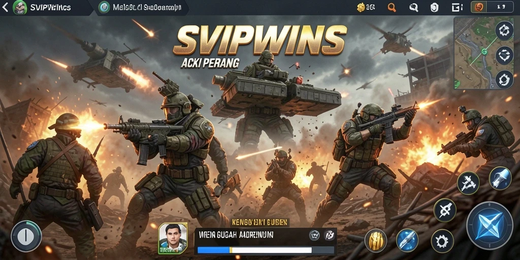 Screenshot menampilkan pertempuran seru di SVIPWINS.